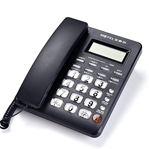 Preisvergleich Produktbild Household goods Festnetztelefon für Heimanwendungen, Anrufer-ID-Freisprecheinrichtung / Wahlwiederholung / R-Taste / Rechner, geeignet für Privatanwender / Geschäft / Büro / Hotel-Festnetz ZDDAB