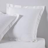 Today Essential Set of 2 Pillowcases 63 x 63 cm, 100% Cotton, Plain Colour, Chalk