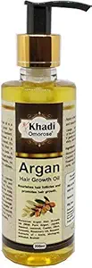 Khadi Omorose Argan Hair Oil With Argan, Jojoba, Almond, Castor, Olive, Sesame Oil, 200 Ml