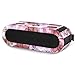 Price comparison product image MoKo Carrying Case for Beats Pill+, Premium Vegan PU Leather Protective Cover Bag Sleeve Skins for Dr. Dre Beats Pill+ Portable Bluetooth Speaker, with Holding Strap & Carabiner, Floral Purple