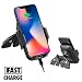 Produktbild Thlevel Qi Wireless Auto Ladegerät CD Slot Mount, KFZ Ständer Halterung, schnelle Aufladung für Samsung Galaxy S9/S9 Plus/S8, Note 8, Standard Aufladung für iPhone X, 8/8 Plus und Qi fähigen Geräte