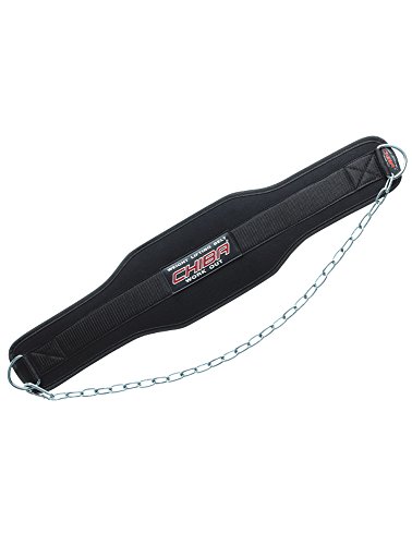 Chiba Trainingshilfe Dipping Belt - Cinturón con Peso (inmersión, Acolchado), Color Negro, Talla DE: Talla única