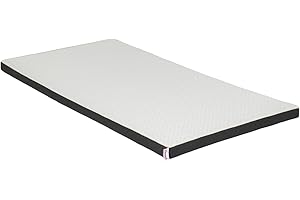 Topper 100% Viscoelástico para Colchón - Funda Removible y Lavable - Sobrecolchón de 6 cm Espuma de Memoria - 150 x 190 x 6 cm - Homedi