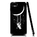 Price comparison product image Lartin Astronaut Riding a Swing Tethered to the Moon Soft Flexible Jellybean Gel TPU Case for iPhone 8 Plus/iPhone 7 Plus/iPhone 6S Plus/iPhone 6 Plus