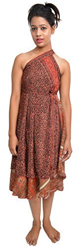 WevezWomen's Plus Size Sari Magic Skirt Free Size Assorted