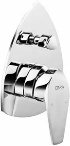 Cera Valentina F1013721 Brass Single Lever Exposed Part of Concealed Diverter (Silver)