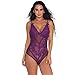 Produktbild ABsoar Dessous Damen Rückenfreie Spitze Jumpsuit Tiefen V Ausschnitt Backless Lingeie Neue Sptize Frauen schnüren sich Bodysuit Underwear