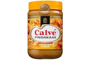 Calvé au beurre d'arachide avec des morceaux d'arachides 650 g - avec de vrais morceaux des arachides