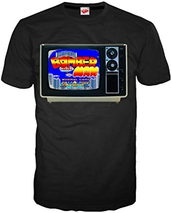 Konami Bomberman TV Official Mens T-shirt (Black) (XXX-Large)
