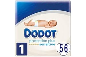 MOMENTOSGOURMET 56 Pañales Sensitive talla 1 protection plus (2-5 kgs)