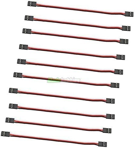 Blade Hobbies 10X 20Cm Male - Male Servo Lead 26Awg Jr/Futaba Gyro Tri Hex Quadcopter Plane Rc