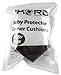 8 x AKORD® BABY SAFETY CORNER PROTECTORS FOR DESK TABLE FURNITURE - SAFE FOR CHILD/KIDS (Black)