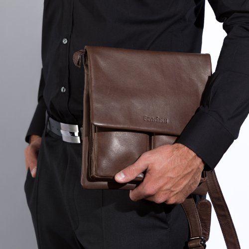 FEYNSINN Umhängetasche NIA – Ledertasche mit Schultergurt – Schultertasche – echt Leder - 5