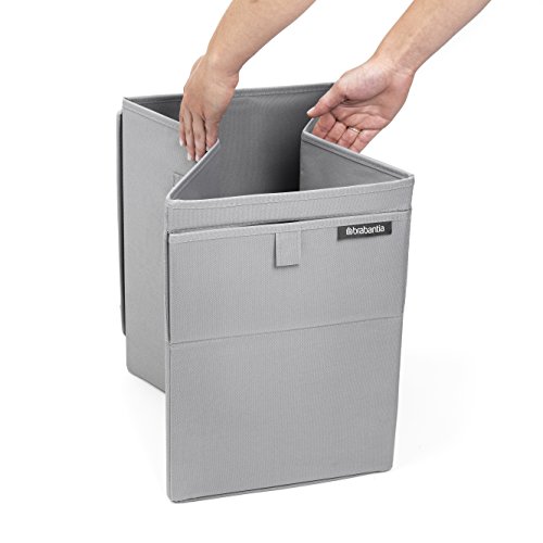 Brabantia 109324 Wäschebox stapelbar in Grau, Plastik, 30 x 20 x 10 cm - 4