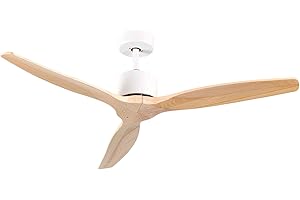 7H DAYRON Ventilador de Techo Silencioso 3 Aspas 55W de Potencia | Modelo Nebraska de Dayron | Ventilador de Techo con Mando a Distancia y 6 Velocidades Controlables