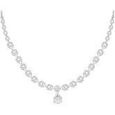 GIVA 925 Silver Glittering Hexagon Necklace| Pendant to Gift Women & Girls | With Certificate of Authenticity and 925 Stamp |