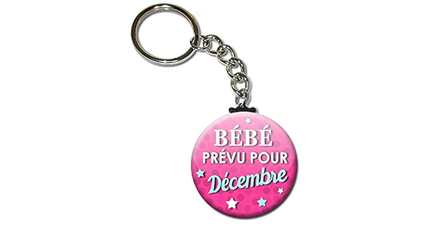 Bebe Fille Prevu Pour Decembre Porte Cles Chainette Idee Cadeau Accessoire Naissance Bebe Fille Future Maman Bapteme Faire Part Amazon Fr Handmade