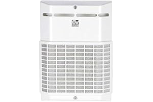 VORTICE S.P.A. Vortice 11900 Aspiratore Bagno Ventilatore Micro S Centrifugo da condotto con chiusura a Farfalla Portata 90 m3/h Diametro Nominale 100 mm