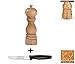 Produktbild Peugeot 23386 Paris Pfeffermühle Nature uselect 18 cm + Edelstahlstyling Universalmesser Geschenkset