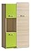Produktbild Jugendzimmer - Highboard Dennis 05, Farbe: Esche Grün - Abmessungen: 144 x 80 x 40 cm (H x B x T)