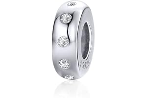 Distansberlock 925 sterling silver stoppare berlock klämma berlock för Pandora berlock armband