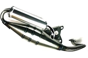 CITOMERX Auspuff Racing X10 für liegende Minarelli Motoren, Aprilia Amico, SR 50, Scarabeo, Benelli, Beta, KTM, Malaguti, Yamaha Aerox, Axis, Breeze, MBK Nitro, Evolis, Fizz, Flipper, Italjet Dragster 50