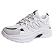 Produktbild ZIYOU Damen Sport Sneaker, Beiläufige Outdoor Rutschfeste Laufschuhe Turnschuhe Atmungsaktive Schuhe Fitnessschuhe(Weiß,39 EU)
