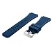 Produktbild Knowin Ersatz Armband für Samsung Galaxy Watch Fitness Tracker 46mm Twill Silikonarmband lederarmband für männer Frauen Herren Damen