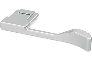 Haoge Thumb Up Griff für Fujifilm GFX100RF Kamera Digital Zubehör GFX 100RF Blitzschuh Metall Thumb Up Rest Support Handgriff THB-GFXRFS Silber