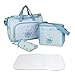 Diaper Bag,Travel Baby Bag,Baby Nappy Changing Bags Diaper Storage Organizer/Mummy Nursery Changing Bag Set Handbag Shoulder Bag Tote Backpack Totes in Bag Nappy Organiser with Travel Mat