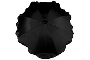 THELITTLES24 BABY SUN UMBRELLA PARASOL BABY PRAM PUSHCHAIR BUGGY CANOPY PROTECT FROM SUN/RAIN (Black)