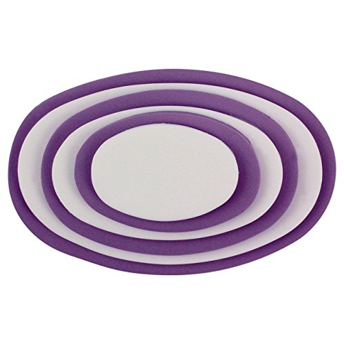 Cake Company Ausstecher-Set „Oval“ aus Kunststoff | 6 Größen | für Fondant | Ausstech-Form für Torten-Deko & Torten-Verzierung | geeignet für Kuchen-Deko, Plätzchen-Teig & Kekse zu Ostern - 3