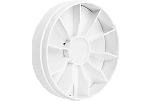 calimaero® RKKI Backdraft Shutter 100mm Inline Extractor Fan Cierre automático, Resistente a la intemperie y a los rayos UV