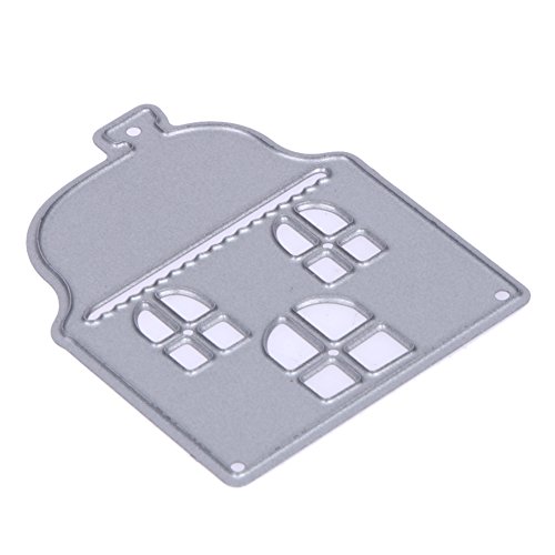 Amazingdeal365 niedliche 2 Haus Metall Form Schablonen Schneiden DIY Dekor Sammelalbum Karten Buchzeichen Lesezeichen als Geschenk für Freunde Geburtstag Kinder,Kindergarten Hobby Schule Handarbeit Unterricht usw. Ein tolles Geschenk! - 5