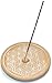 Produktbild budawi® - Räucherschale Blume des Lebens natur Ø 15 cm, incl. 20 Sandelholz Räucherstäbchen, Räucherhalter aus Keramik