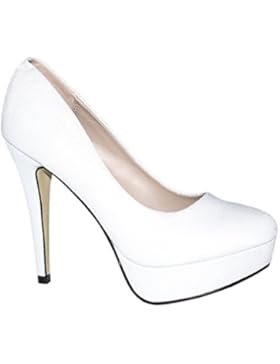 Elara Plateaupumps | Damen Glitzer Stiletto High Heels | Party Pumps