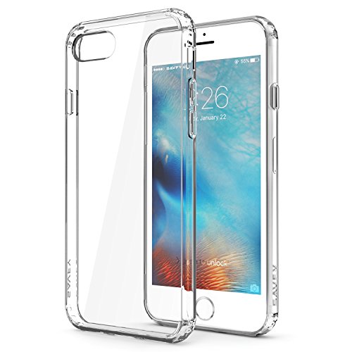 iPhone 7 Plus Funda  SAVFY   Funda Trasera Transparente   Gel Transparente Silicona de Carcasa Case para Apple iPhone 7 Plus