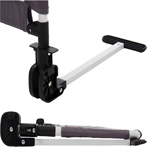 Bettschutzgitter / Bettgitter LUXUS (Modell: GIRAFFE) Mit süßen und lustigen Giraffen-Motiv (Länge: 135 cm) (PINK) - 3