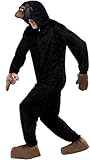 Smiffys, Unisex Gorilla Kostüm, Jumpsuit mit Kapuze, Größe: M, 23907 - 
