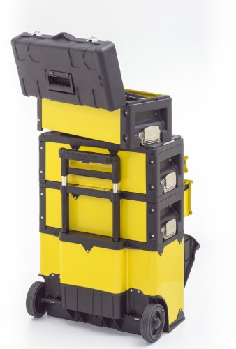 Kunststoff/Metall Trolley 4 Module / 5 Fächer – gelb - 7