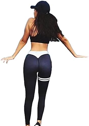 Women Fitness Leggings, Hmeng Fashion Ladies Mid Waist Sports Gym Yoga Running Pants Athletic Trouser (XL, Black)