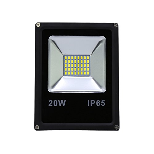 VINGO® 2X 20W LED Fluter Flutlicht Kaltweiß Außen Strahler SMD IP65 Gartenstrahler - 4