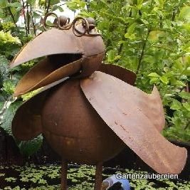 Wasserspeier „Rabe“ aus Metall 27 cm - 3