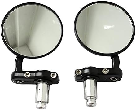 B-Comrade Novel MOTORCYCLE Round HandLebar End Mirrors Cafe Racer Bobber