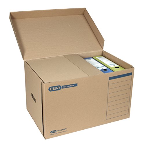 Elba 83538 - Caja de almacenamiento tapa abatible 10 unidades color marr n Elba 83538 - Caja de almacenamiento tapa abatible 10 unidades color marr n