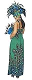 Pfauen-Kleid Kostüm Damen - 40/42 - 