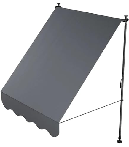 Luifel Markies Uitvalscherm Grijs 150x120 Cm Kopen | Hekken en Schuttingen