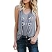 Produktbild Battnot Damen Tank Tops Locker Katze Drucken Sommer Sexy Ärmellose Solide Casual Weste Camisole, Frauen Crop Tops Elegant Workout Blusen Trägershirts T-Shirt Womens Kostüm S-3XL Schwarz Rot Grau Rosa