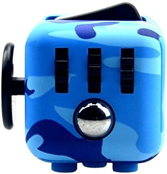 Starcook Fidget Cube, Fidget Toy Fun Cube Anxiety Attention Toy for Children and Adults with ADHD ADD OCD Autism (6-side, Camouflage Blue)