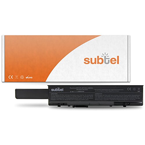 subtel® Qualitäts Akku (6600mAh) für Dell Studio 15 (1535) / Studio 1536 / Studio 1537 / Studio 1555 / Studio 1557 / Studio 1558 / PP33L WU946 Notebookakku Laptopakku Ersatzakku Batterie